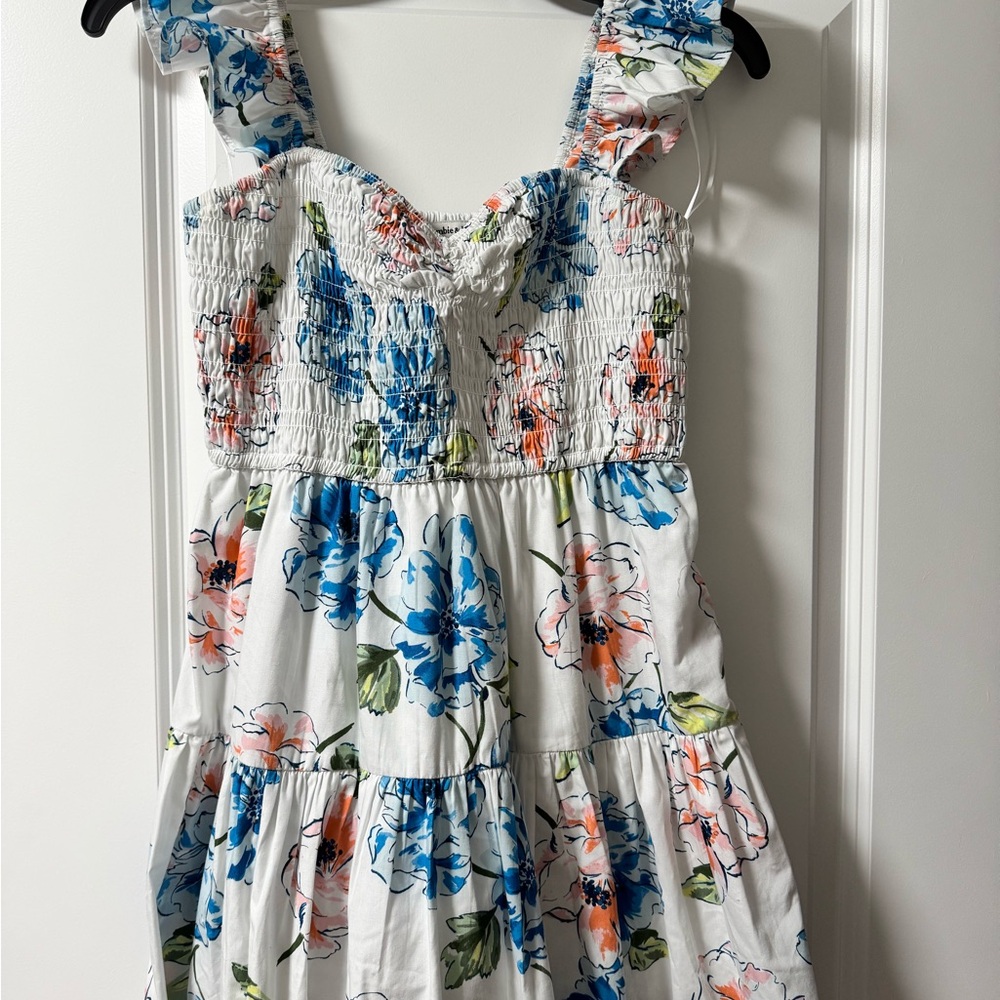 Floral Smocked Maxi Dress - Picture 2 of 7